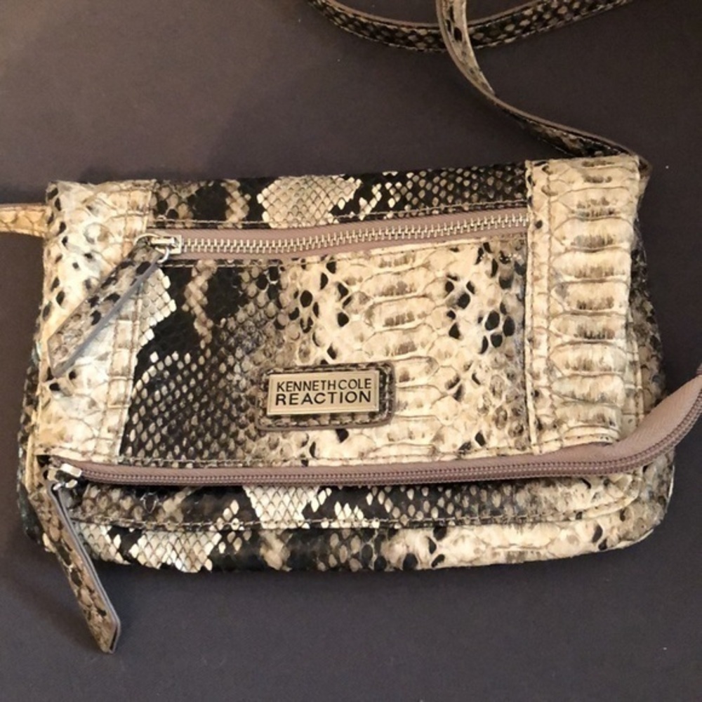 Python print Kenneth Cole small shoulder bag - Picture 3 of 9